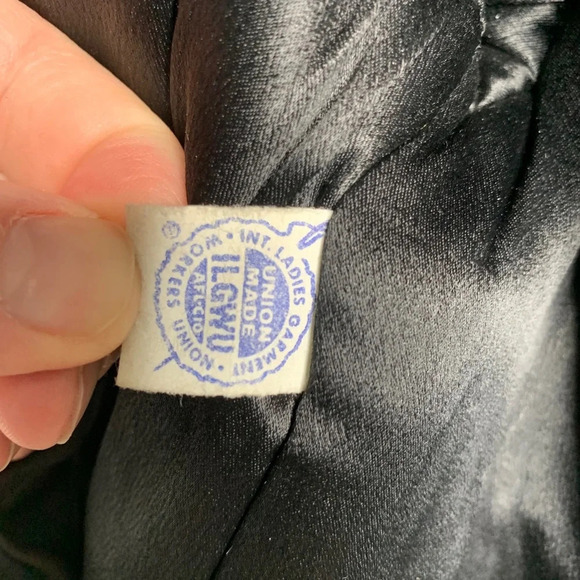 Vintage 3/4 Sleeve Fur Collar Jackey Made in USA - Picture 12 of 12